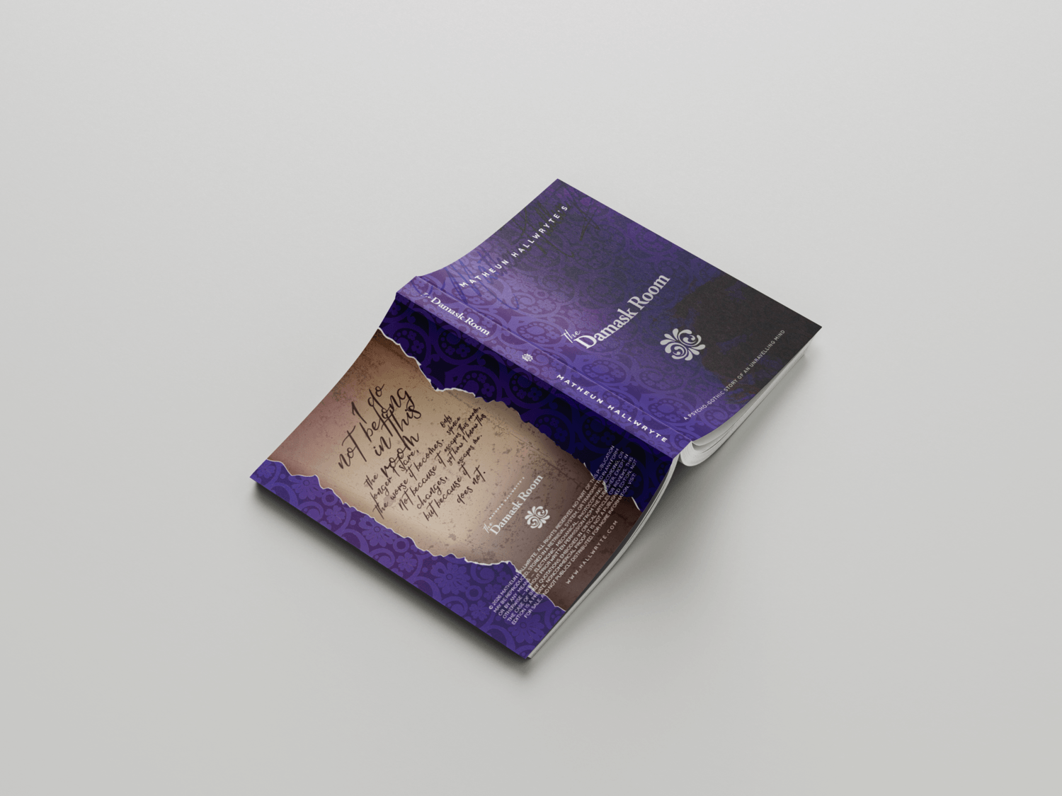 The Damask Room Book Mockup