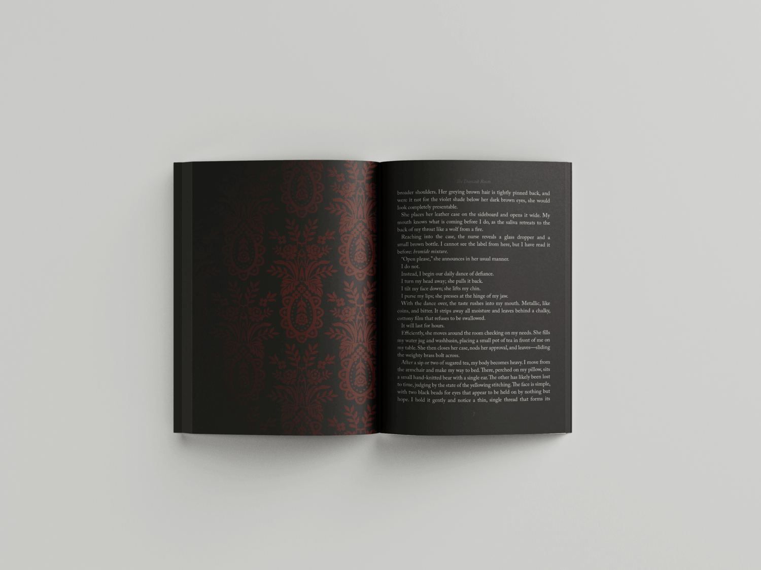 The Damask Room Book Mockup